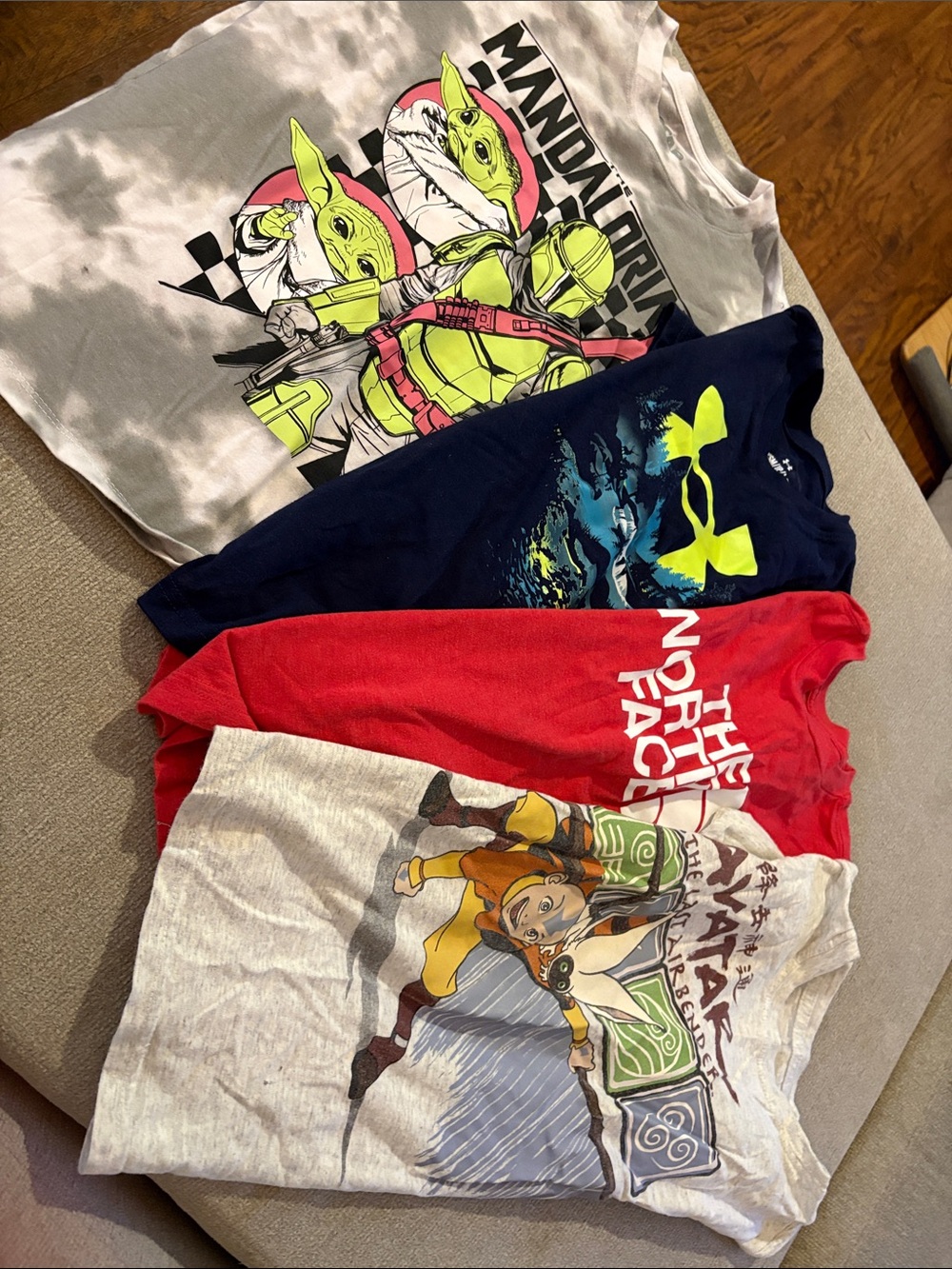 Mix It Kids Short Sleeve Tee Set - White, Navy, Red, Heather Gray